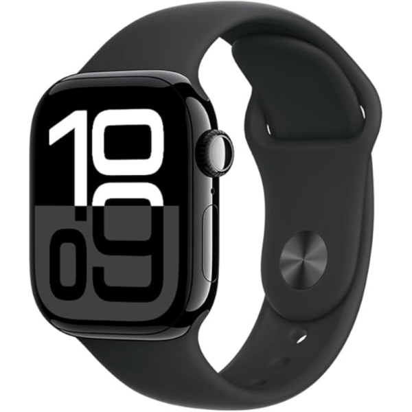 APPLE WATCH SERIES 10 GPS 42MM JET BLACK ALUMINIUM CASE WITH BLACK