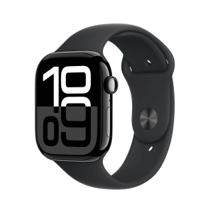 APPLE WATCH SERIES 10 GPS 46MM JET BLACK ALUMINIUM CASE WITH BLACK