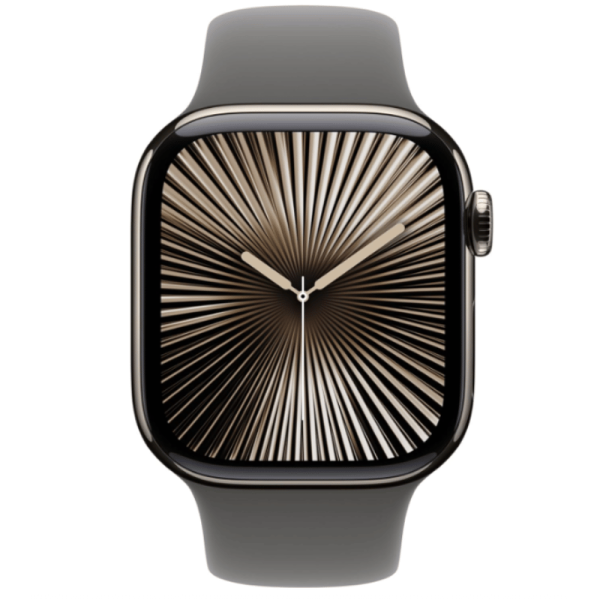 Apple Watch Series 10 GPS + Cellular - Caja de titanio natural de 42 mm - Correa deportiva gris piedra - M/L APPLE WATCH SERIES 10 GPS + CELlular 42mm Natural Titanium Case wi - Image 2