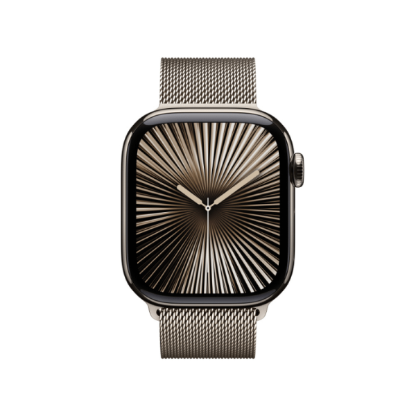 Apple Watch Series 10 Smart Watch - 42mm Case Height - 36mm Case Width - Natural Case Color - Natural Band Color - Titanio Case Material - LAN inalámbrica - LTE, UMTS - Sensor eléctrico de frecuencia cardíaca, Sensor del oxímetro de pulso, Sensor óptico de pulso cardíaco, Sensor de temperatura, Compás Digital, Altímetro, Acelerómetro, Sensor Gyro, Sensor de luz ambiental - Altavoz - Pulso cardíaco, Calidad de sueñoDual-core (2 núcleos) - 64GB Built- APPLE WATCH SERIES 10 GPS + CELlular 42mm Natural Titanium Case wi - Image 2
