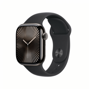 Apple Watch Series 10 Smart Watch - 42mm Case Height - 36mm Case Width - Gris pizarra Case Color - Negro Band Color - Titanio Case Material - LAN inalámbrica - Sensor eléctrico de frecuencia cardíaca, Sensor del oxímetro de pulso, Sensor óptico de pulso cardíaco, Sensor de temperatura, Compás Digital, Altímetro, Acelerómetro, Sensor Gyro, Sensor de luz ambiental - Altavoz - Pulso cardíaco, Calidad de sueñoDual-core (2 núcleos) - 64GB Built-in Memory APPLE WATCH SERIES 10 GPS + CELlular 42mm Slate Titanium Case with
