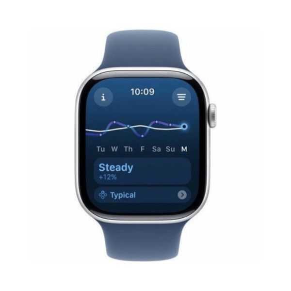 APPLE WATCH SE GPS 40MM SILVER ALUMINIUM CASE WITH DENIM SPORT BAN - Image 2