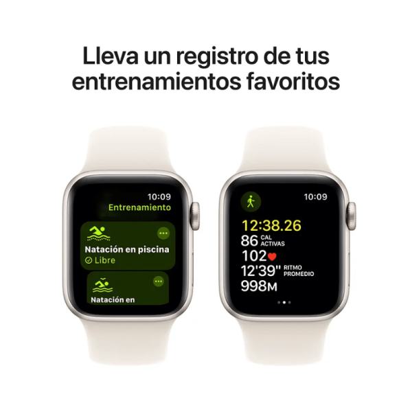 APPLE WATCH SE GPS 40MM SILVER ALUMINIUM CASE WITH DENIM SPORT BAN - Image 6