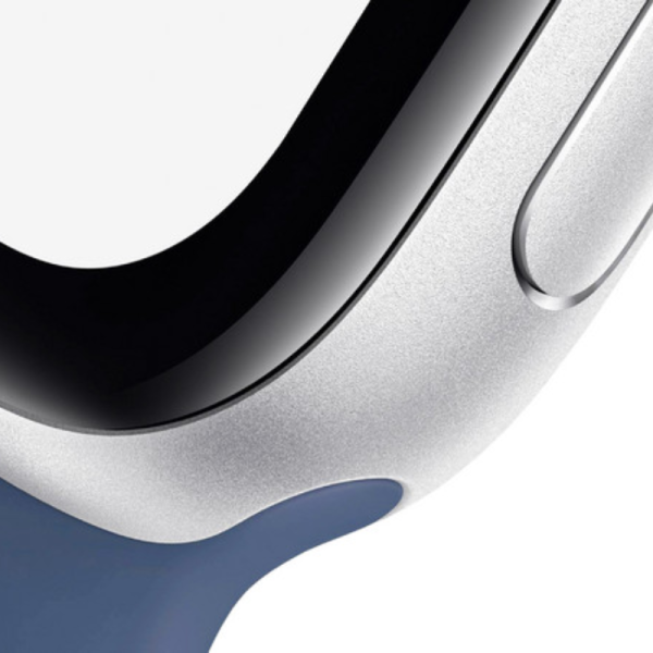 APPLE WATCH SE GPS 44MM SILVER ALUMINIUM CASE WITH DENIM SPORT BAN - Image 4