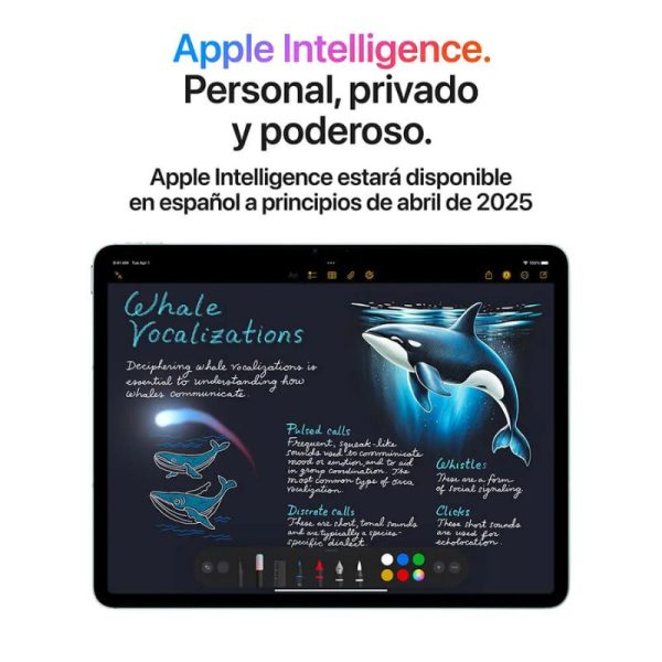 Tableta Apple iPad Air 13 (2025) A3269 - 33cm (13") - 8GB - 256GB Almacenamiento - 5G - Azul - M3 Octa-Core (8 núcleos) 4.05GHz - 2732 x 2048 - Tecnología conmutación en el mismo plano (In-plane Switching, IPS), Pantalla Liquid Retina, Tecnología True Tone Pantalla - Compatible con teléfono celular - GPRS, EDGE, HSPA, HSDPA, LTE, UMTS, HSPA+, DC-HSDPA - 12Megapíxel Cámara frontal 13 IN IPAD AIR WI-FI + CELLULAR256GB - Azul - Image 5
