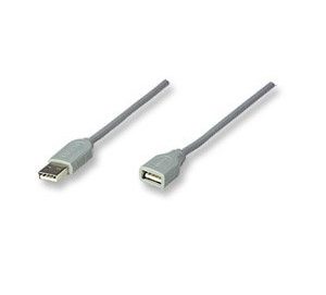 CABLE USB EXTENSION 1.8M, GRIS  .                               .