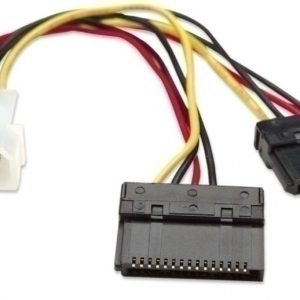 CABLE ALIMENTACION DIVISOR Y SATA 0.15M X2 MOLEX 4 PINES SATA 0.15M X2 MOLEX 4 PINES