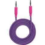 Manhattan CABLE ESTEREO A IPOD M-M 1.0M TEXTIL MORADO/ROSA TEXTIL MORADO/ROSA.