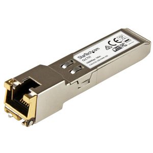 StarTech.com Módulo Transceptor SFP RJ-45 Gigabit de Cobre, 100m, 1000 Mbit/s, para Cisco GLC-T COMPATIBLE CON CISCO GLC-T