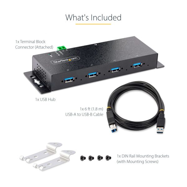 HUB INDUSTRIAL USB 3.0 DE 4 PUERTOS CONCENTRADOR USB-A - Image 11