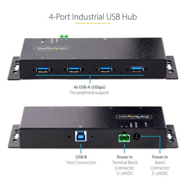 HUB INDUSTRIAL USB 3.0 DE 4 PUERTOS CONCENTRADOR USB-A - Image 9