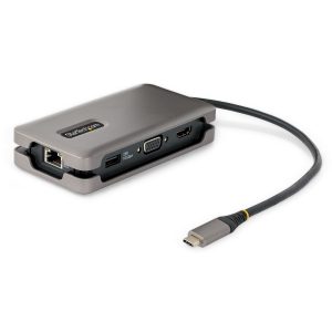 ADAPTADOR MULTIPUERTOS USB-C HDMI VGA HUB USB DE 3 PUERTOS