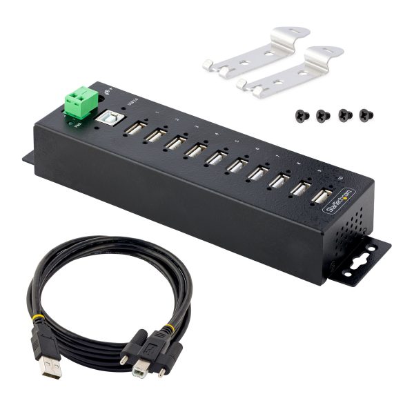 HUB CONCENTRADOR USB 2.0 DE 10 PUERTOS USB INDUSTRIAL - Image 7