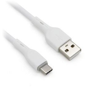 CABLE USB V2.0 TIPO C MACHO DE PVC 1.0M BROBOTIX BLANCO
