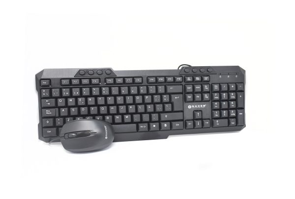 TECLADO-MOUSE MULTIMEDIA NACEB USB ANTIDERRAMES RES 1000P/P