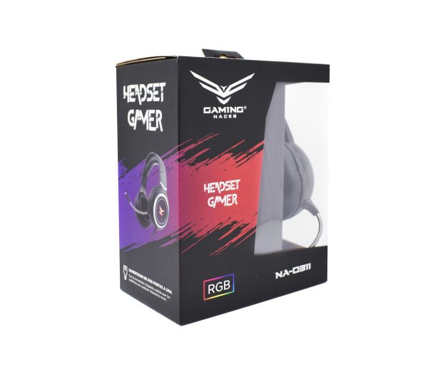 HEDSET.DIADEMA GAMERMICROFONO R GB CON ADAPTADOR HIFI 3.5MM+USB - Image 3