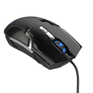 MOUSE GAMER OPTICO NACEB 6 800- 1200-2000-3200 DPIS NEGRO