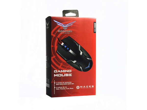MOUSE GAMER OPTICO NACEB 6 800- 1200-2000-3200 DPIS NEGRO - Image 3