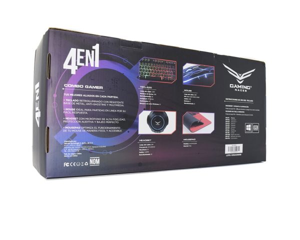 KIT GAMER 4 EN 1 TECLADO/MOUSE HEADSET/MOUSEPAD - Image 3