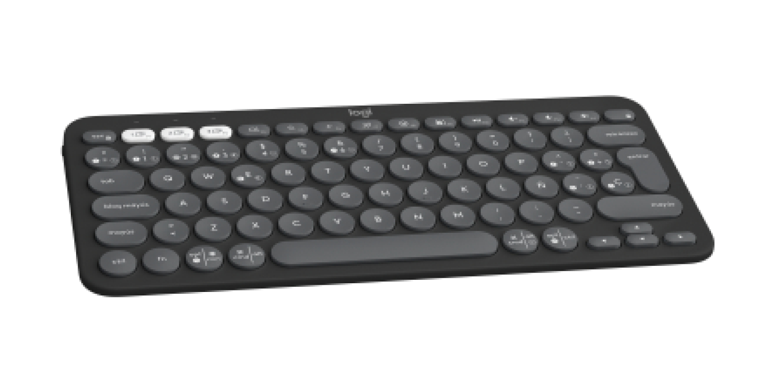 TECLADO LOGITECH INALAMBRICO PEBBLE K380S GRAPHITE - Image 3