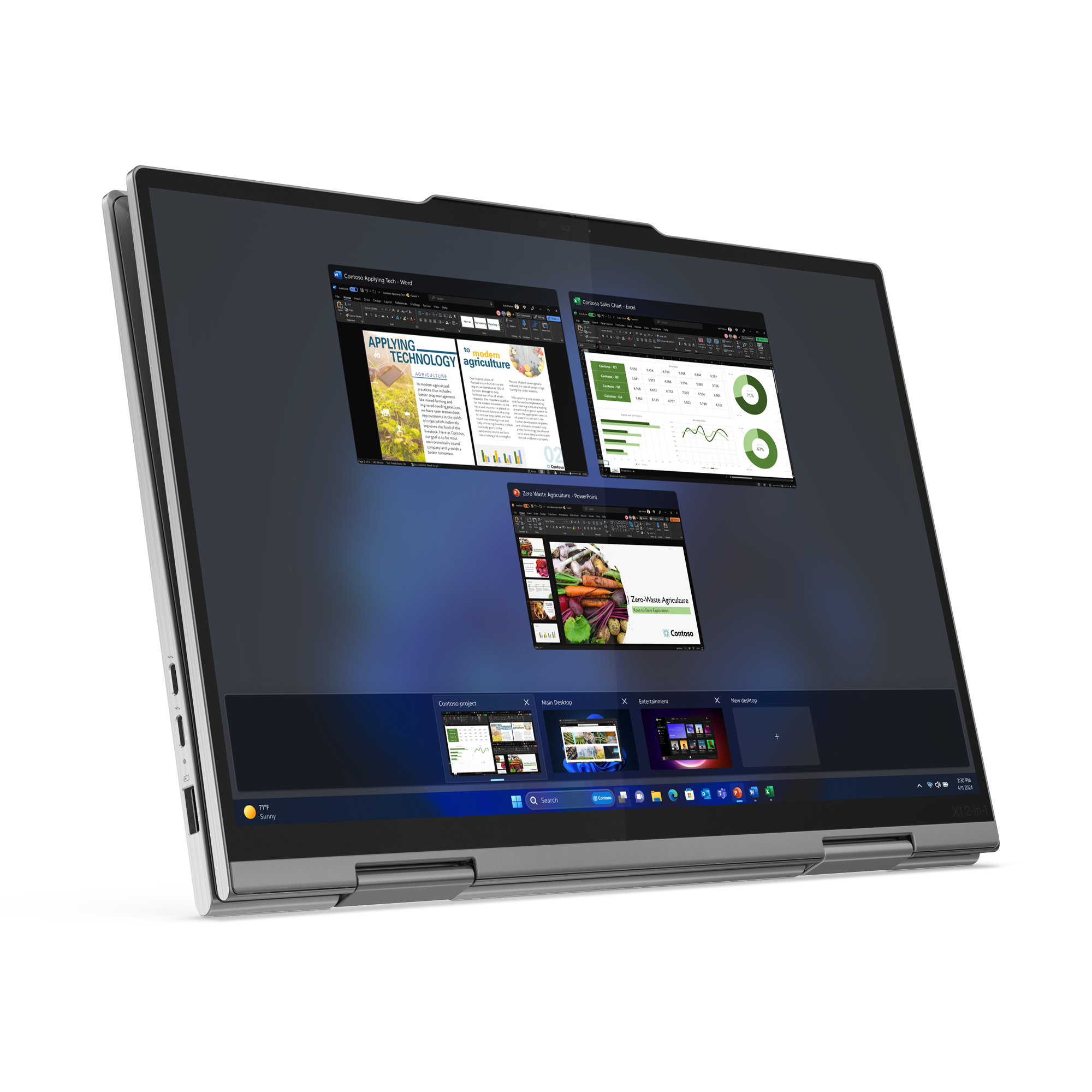 ThinkPad X1 2-in-1 G9|Intel® Core™ Ultra 7 155U (E-cores up to 3.80GHz|12MB) 14 1920 x 1200 Touch|Windows 11 Pro 64|16.0GB|512GB SSD M.2 2280 PCIe Gen4 TLC Opal|Intel® Graphics|NFC|BT5.1 or BT5.3|Intel®AX211vPro|No Wired Ethernet|1080PFHD RGB+IR|3 Cell Li-Pol 57Wh|3YR Premier Support|Backlit|Grey-Spanish (LA) THINKPAD  X1 2 IN 1 G9 CORE ULTra 7 155H W11P 16GB 512GB SSD 3YP - Image 9